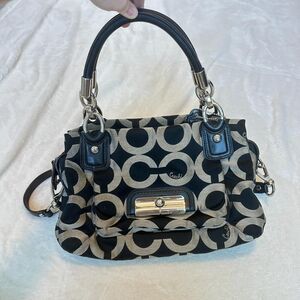 Coach Black and Grey Satchel Bag - Style 16779
